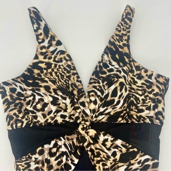 Miradonna by Miraclesuit Animal Print One Piece Bathing Suit Size 8 New - Picture 6 of 15